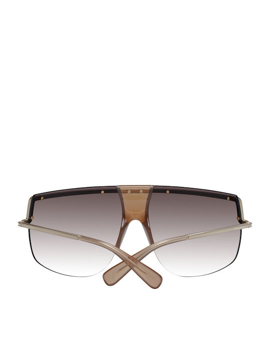 Max Mara Unisex Γυαλιά Ηλίου με Χρυσό Μεταλλικό Σκελετό και Καφέ Ντεγκραντέ Φακό MM 0050 32F