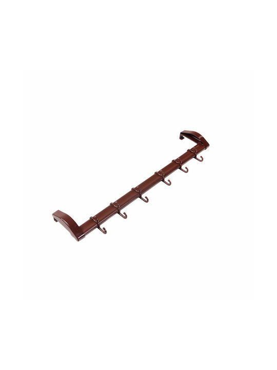 Homeplast Door Hook 6 Slots Plastic A00188 58x5x16cm