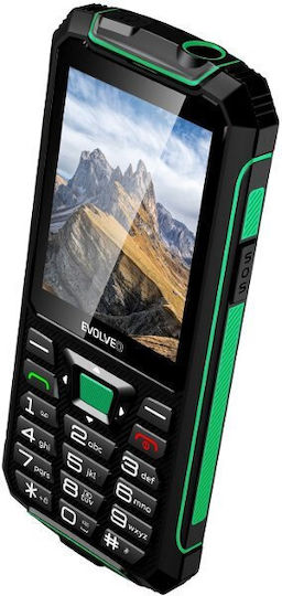 Evolveo StrongPhone W4 Dual SIM Mobile with Buttons Black Green