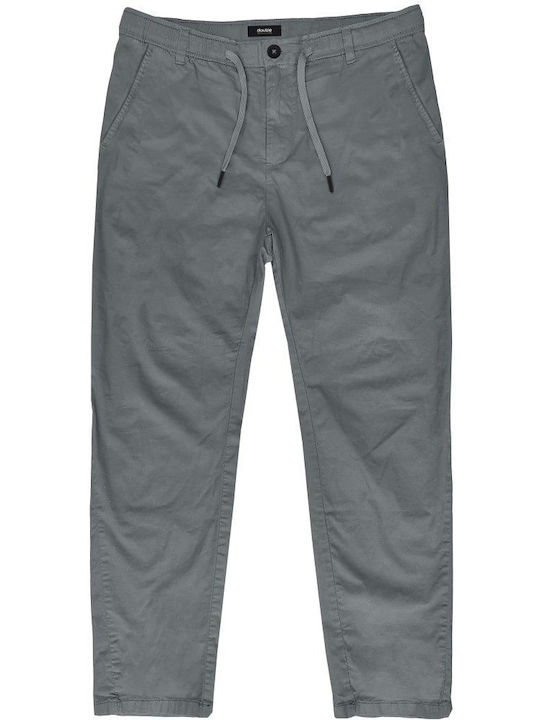 Double Men's Trousers Chino in Regular Fit Grey