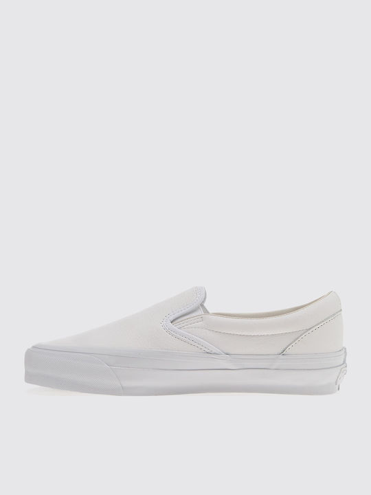 Кожени Мъжки Slip-On Бели