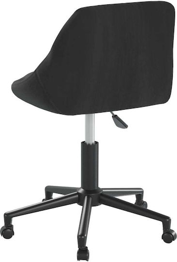 Samt Ess- und Küchenstuhl Schwarz