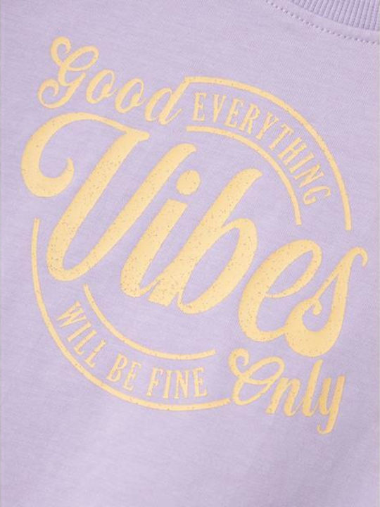Παιδική Μπλούζα Αμάνικη Λιλά Good Vibes