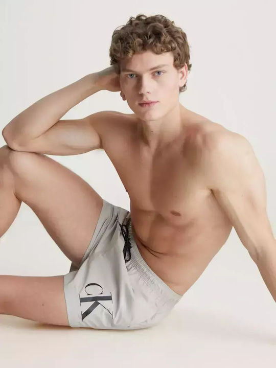 Calvin Klein Men's Swimwear Camo Shorts Beige