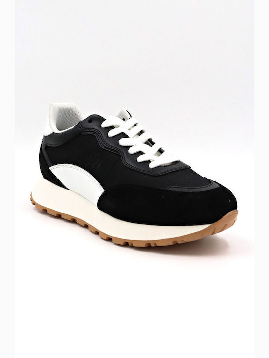 La Martina Logo Sneakers Black