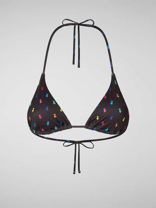 Bikini Τριγωνάκι με Ενίσχυση Μαύρο