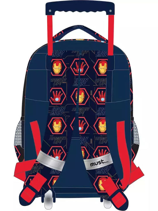 Must Avengers Iron Man Schulranzen Trolley Grundschule, Grundschule in Blau Farbe 30Liter