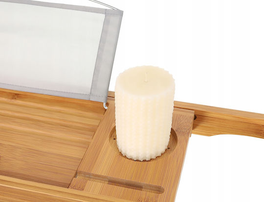 Επιτοίχια Ραφιέρα Μπάνιου Bamboo 112x23x4.5cm Μπεζ