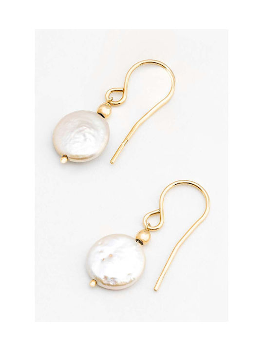 Ania Kruk Earrings made of Silver Gold Plated with Pearls