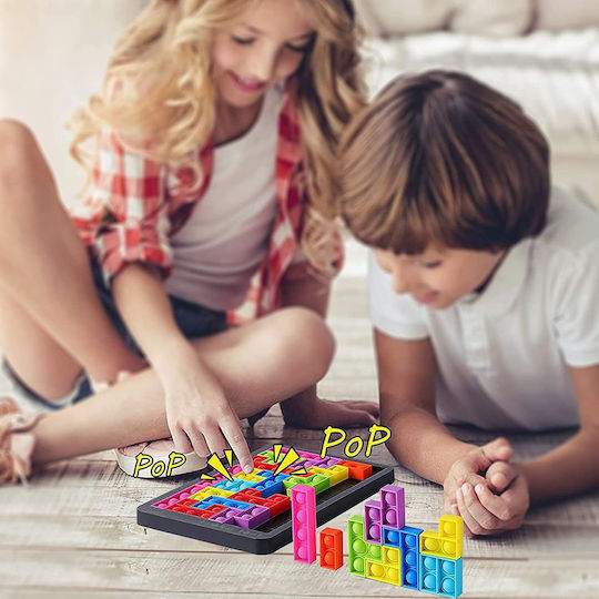 Tetris Pop it Fidget Πλαστικό Πολύχρωμο