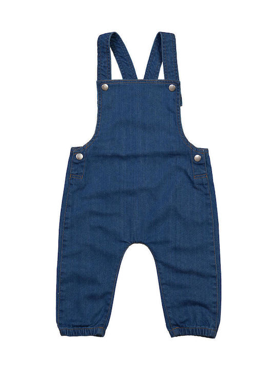 Salopete din denim Baby Rocks | BZ56 Denim Blue