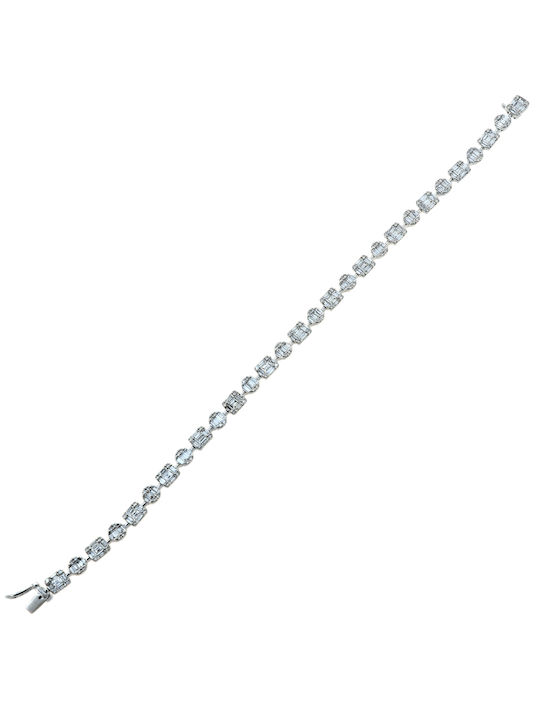 Riviera Diamond Bracelet White Gold K18 P-70823 White Gold K18