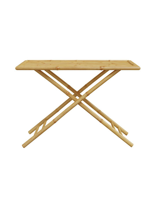 Tisch aus Bambus Zusammenklappbar Bamboo 110x55x75cm