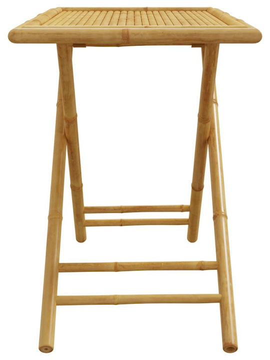 Tisch aus Bambus Zusammenklappbar Bamboo 110x55x75cm