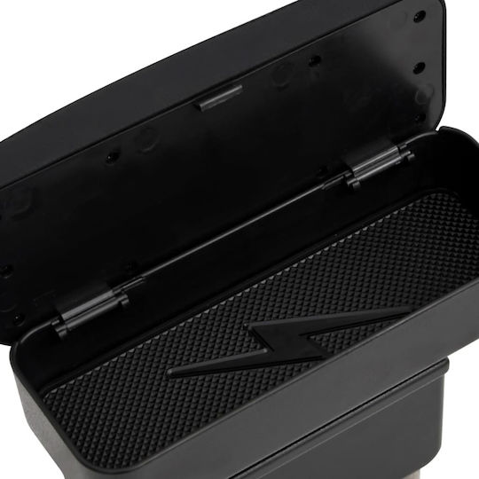 vidaXL Car Leather Armrest Universal Black