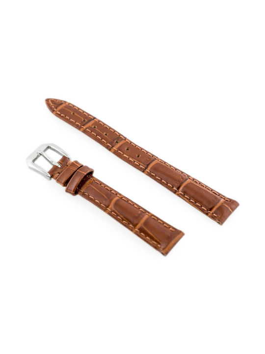 Pacific Leather Strap Brown 12mm