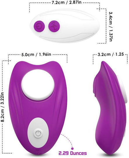 Armony Mini Vibrator Clitoral Cu Control De La Distanță 8.2cm Violet