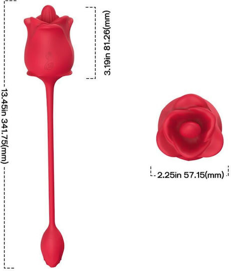 Armony Clitoral Vibrator 34.2cm Roz