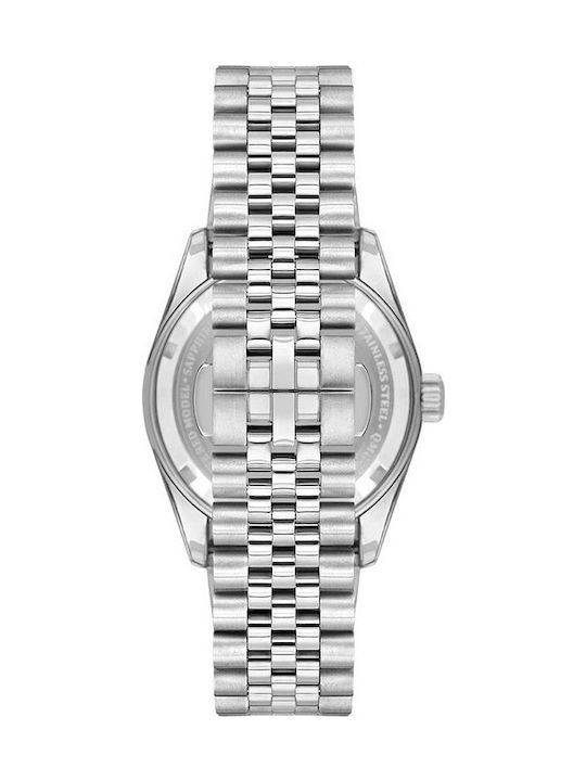 Quantum Men's Watch 41mm Automatic with Silver Metal Bracelet