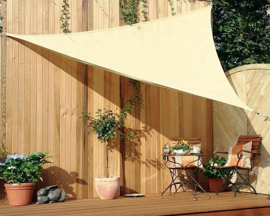 Dreieck Sonnensegel Ecru 3x3x2m 180gr/m²
