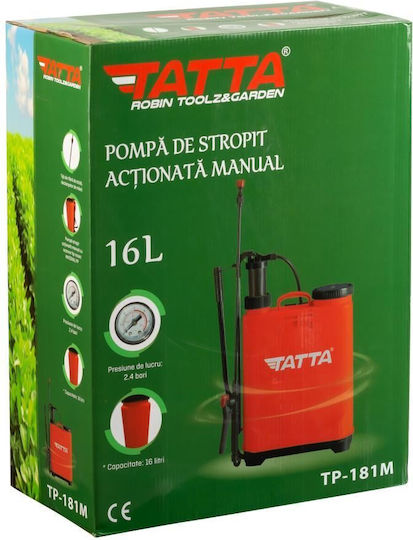 Tatta Drucksprüher mit Kapazität 16Es 2.4bar