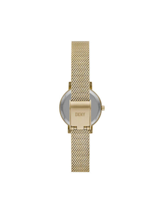 DKNY Soho Watch with Gold Metal Bracelet