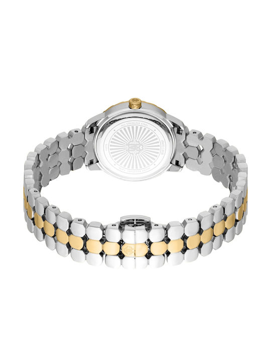 Roberto Cavalli Core Mini Uhr mit Silber Metallarmband