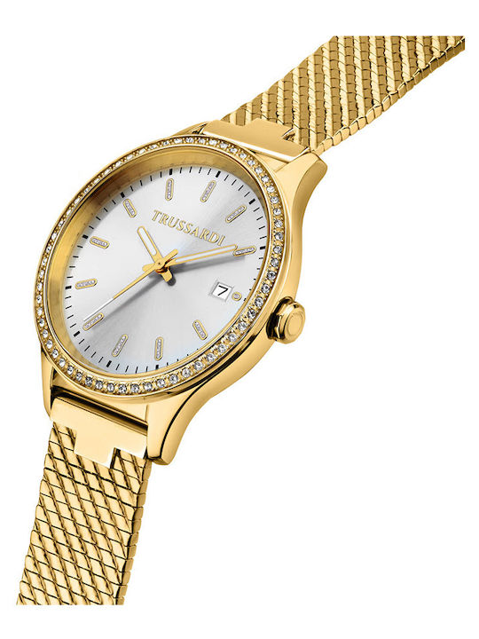 Trussardi City Life Women's Watch with White Metal Bracelet