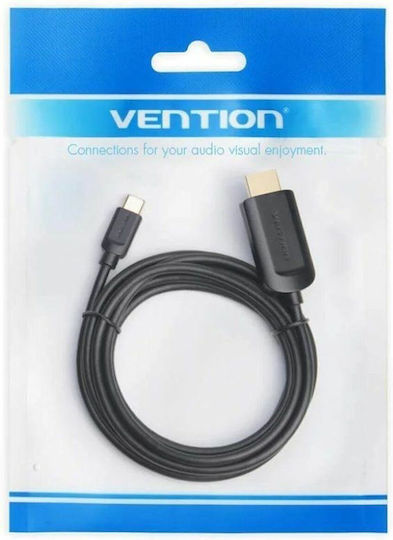 Vention Cable HDMI male - HDMI male 1m Μαύρο