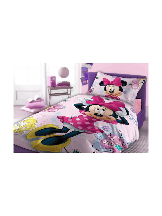 Dimcol Single Set Minnie 854 Pink 160x240cm