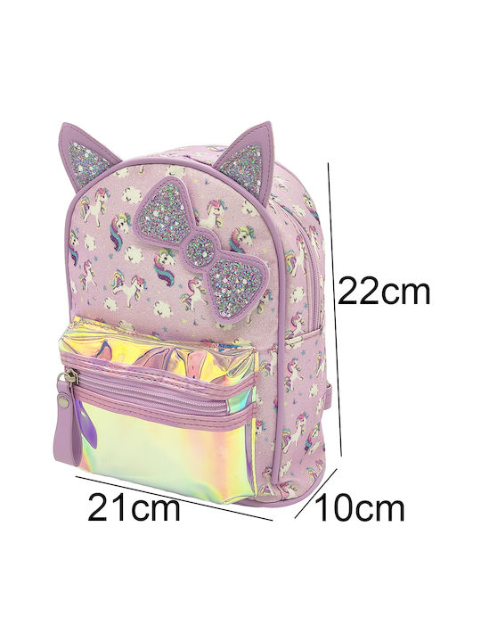 Gift-Me Mini Unicorns Kids Bag Backpack Purple 22cmx21cmx10cmcm