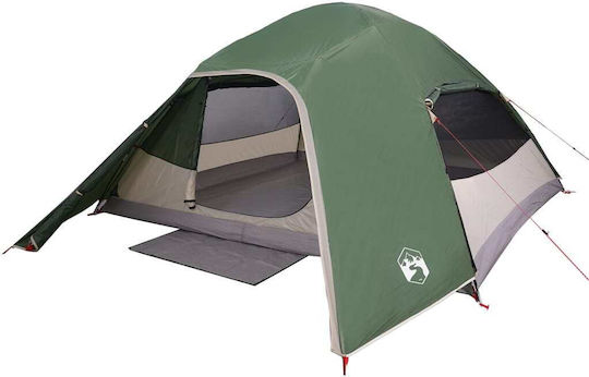vidaXL Σκηνή Camping Πράσινη για 6 Άτομα