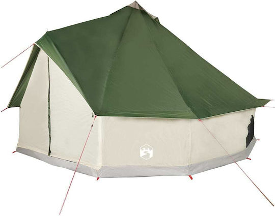 vidaXL Campingzelt Teepee Grüne für 6 Personen 305x305x200cm