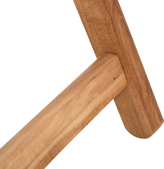 Wooden Masa pentru spații exterioare mici Pliabil Limnos Natural 60x60cm