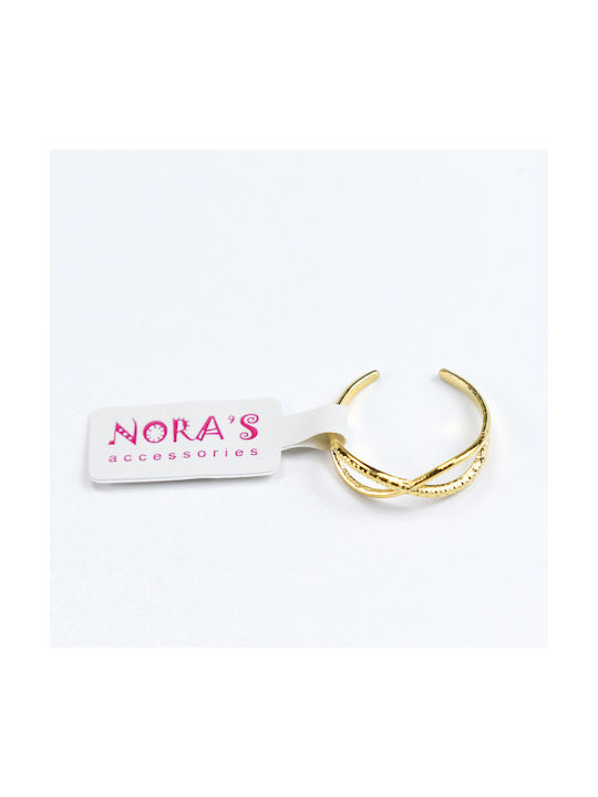 Nora's Accessories Inel pentru femei Inel din Oțel Placat cu aur