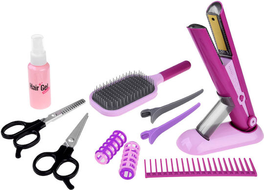 Jokomisiada Set Hair Salon & Hair Straightener Brush Friseurspiel