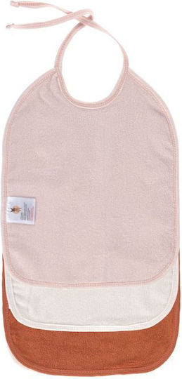 Laessig Bavetă material textil Roz 3buc