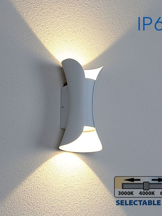 Vivalux Επιτοίχιο Εξωτερικό Φωτιστικό LED IP65 10W με Ρυθμιζόμενο Λευκό Φως 10x20x8εκ.