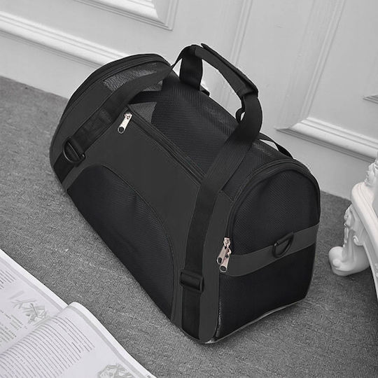 Umhängetasche für Hunde / Katzen bis 8kg Schwarz L50xB30xH25cm.