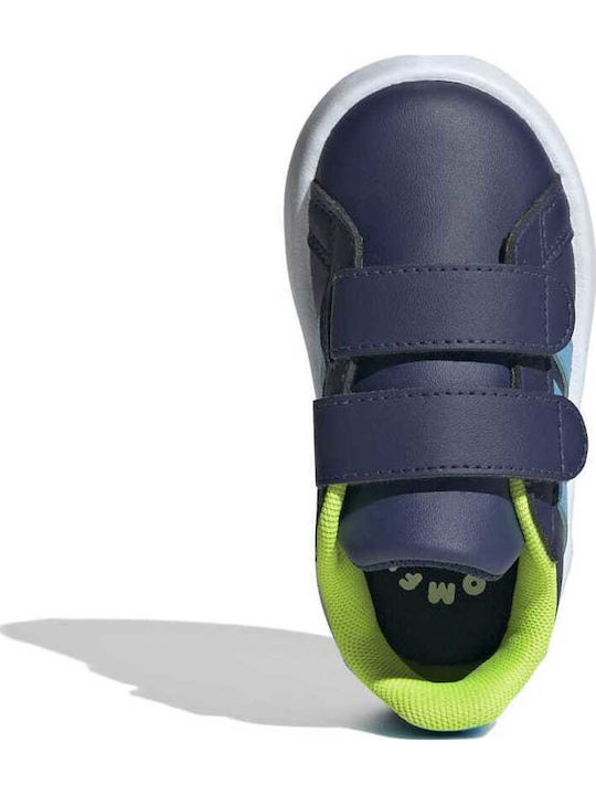 GRAND COURT 2.0 Παιδικά Sneakers με Σκρατς Navy Μπλε