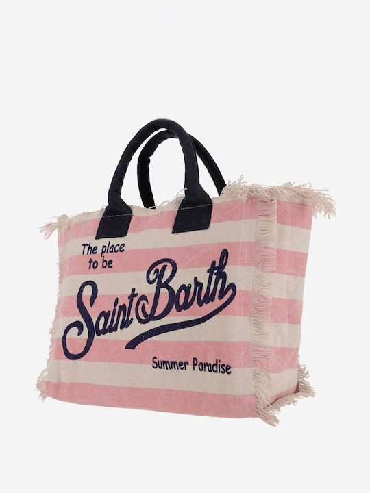 MC2 Fabric Beach Bag with Stripes