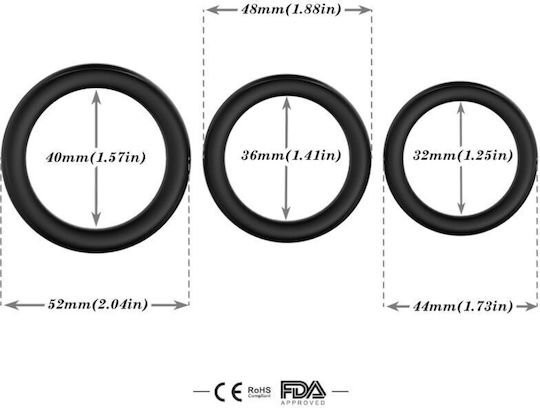 Armony Ring Schwanz Silikon Schwarz