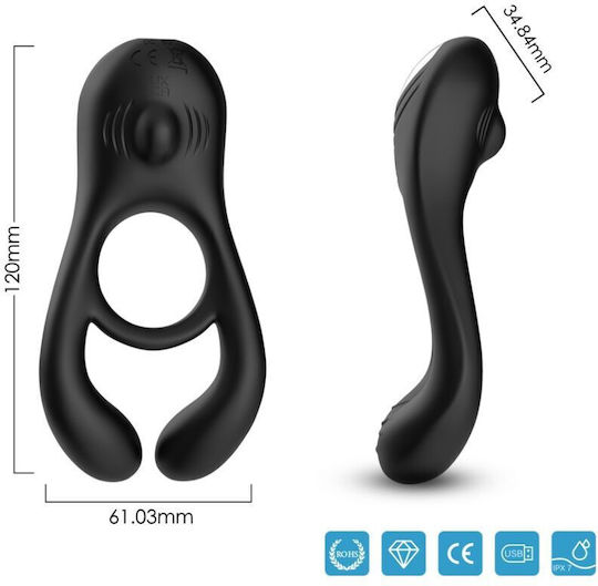 Armony Cock Ring Schwanz Schwarz