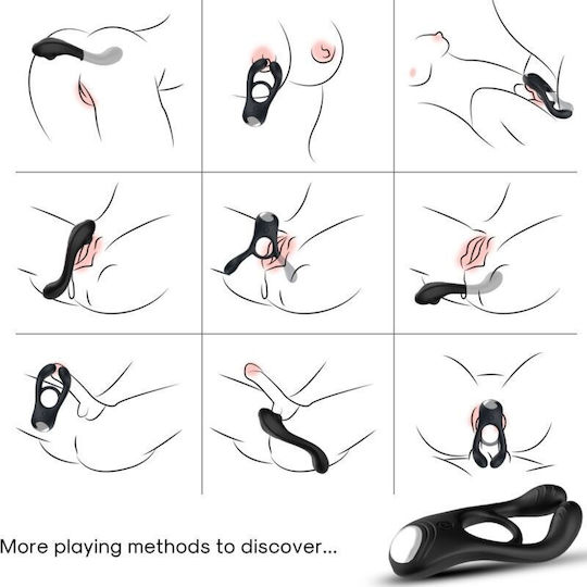 Armony Cock Ring Schwanz Schwarz