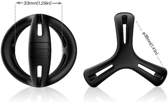 Armony Ring Schwanz Silikon Schwarz