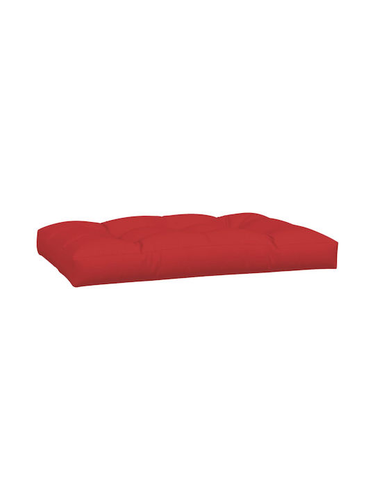 vidaXL Waterproof Bench Cushion for Pallet with Backrest Red 7 Pieces