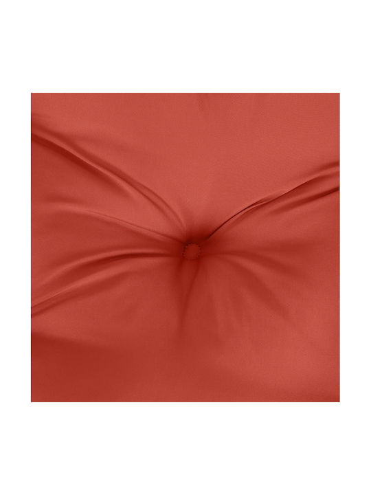 vidaXL Garden Chair Cushions with Backrest Red 6 Pieces 50x100cm