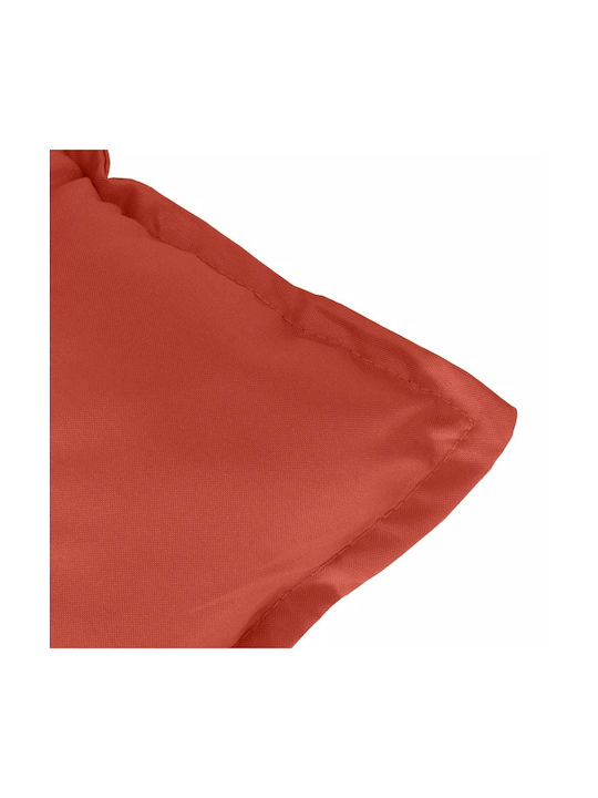 vidaXL Garden Chair Cushions with Backrest Red 6 Pieces 50x100cm