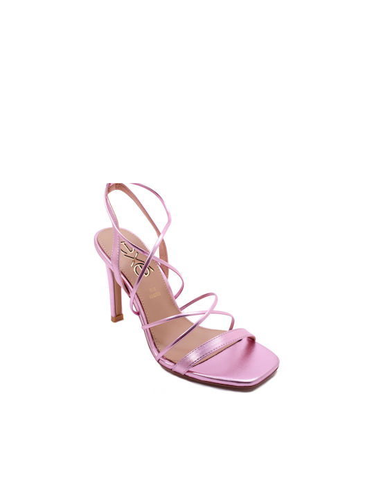Exe Leather Women's Sandals Purple