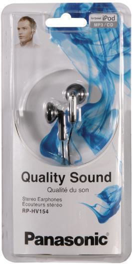 Panasonic Ohrhörer Earbuds Schwarz RP-HV154E-K